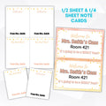 teacher note cards